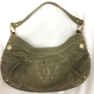 100% Goat Leather - Via Spiga Olive Green purse